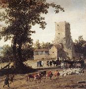 POST, Pieter Jansz Italianate Landscape with the Parting of Jacob and Laban zg Spain oil painting reproduction